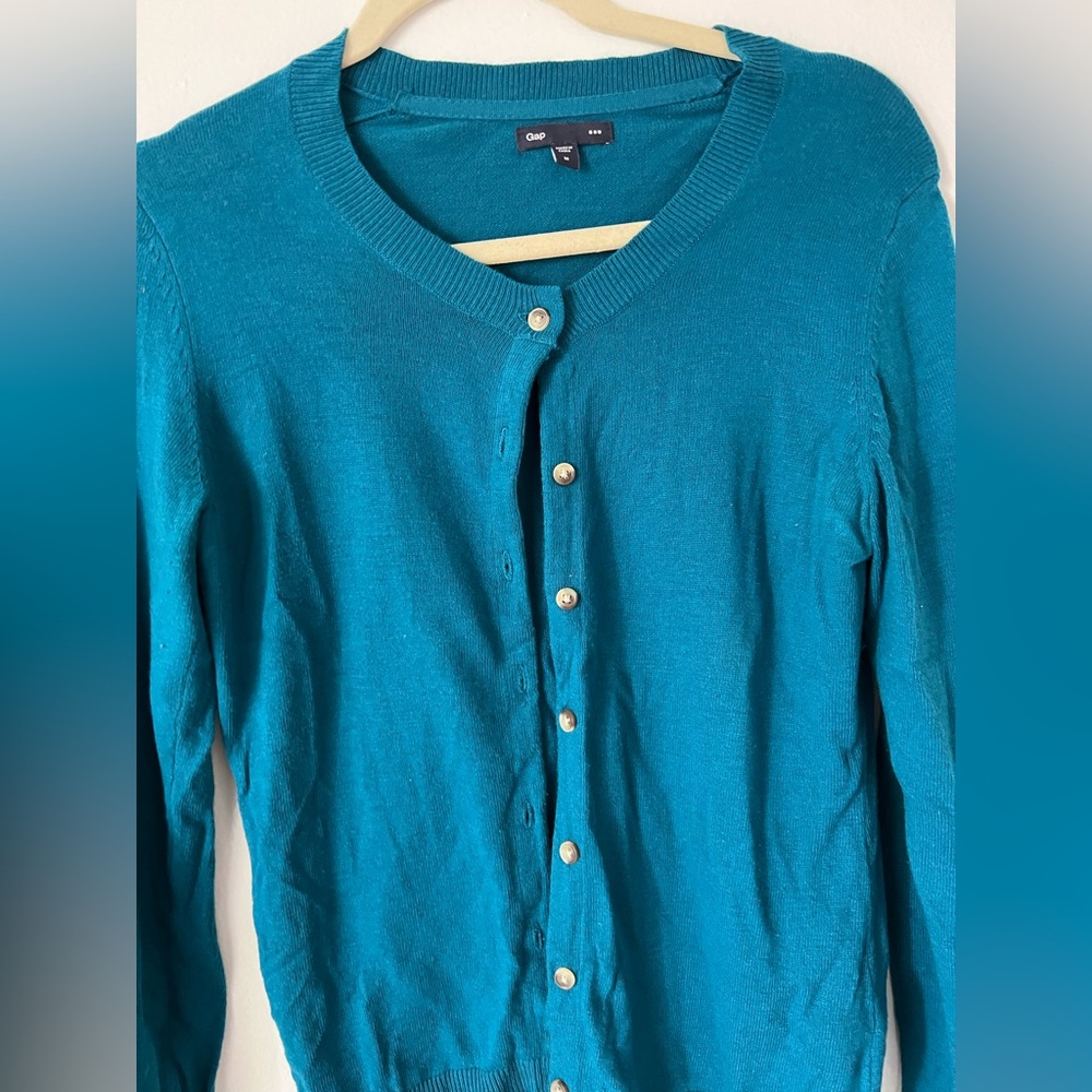 Gap turquoise cardigan